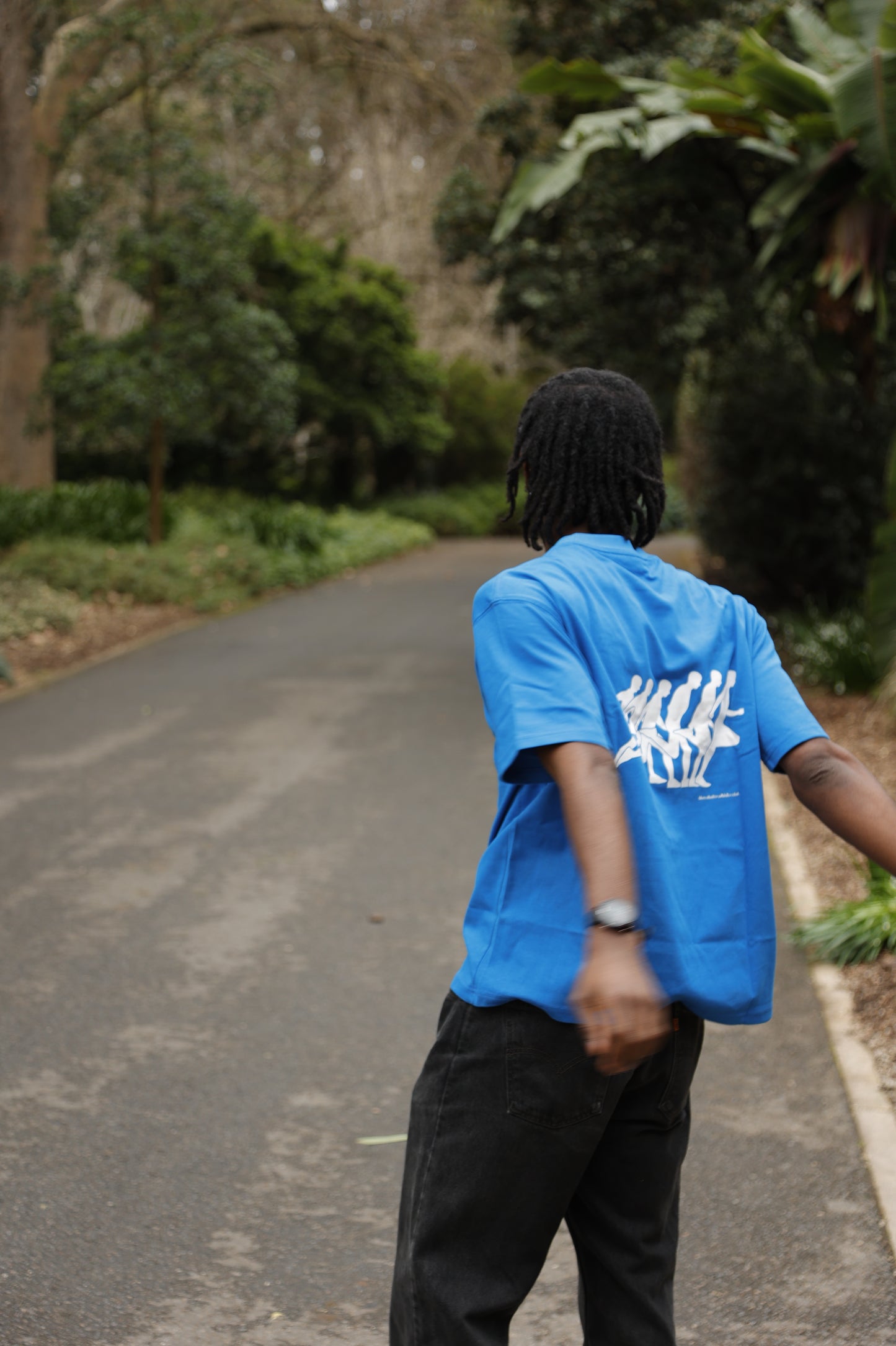 Athletics Tee in Blue