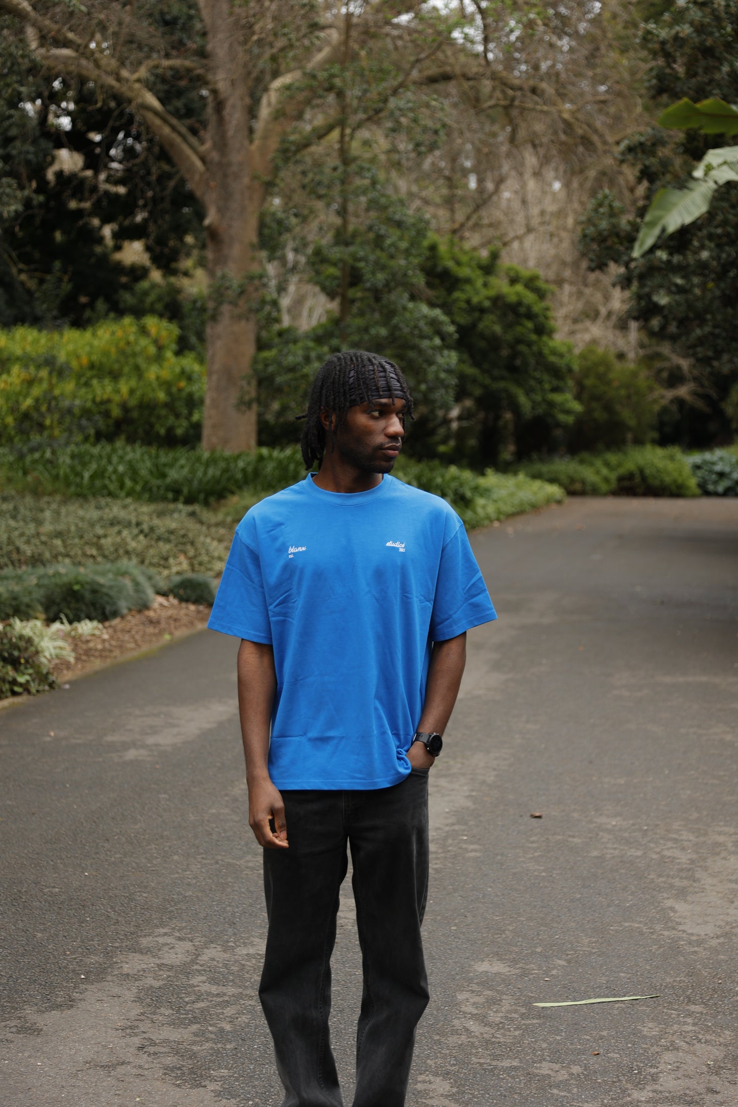 Athletics Tee in Blue